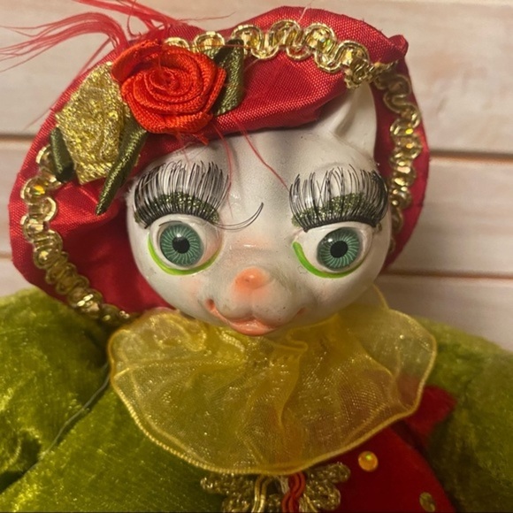 Funny Jester Fat Cat‎ Shelf Sitter - Picture 6 of 7